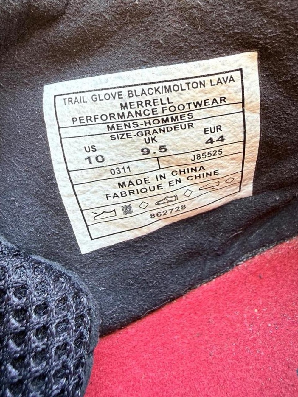 Merrell Black and Red Lightweight Trail Sneakers - Picture 7 of 7
